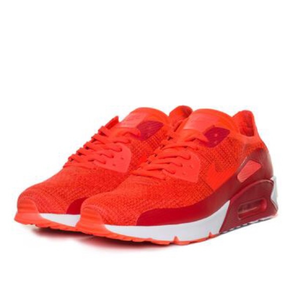 NIKE AIR MAX 90 ULTRA 2.0 FLYKNIT Bright Crimson - Picture 1 of 4